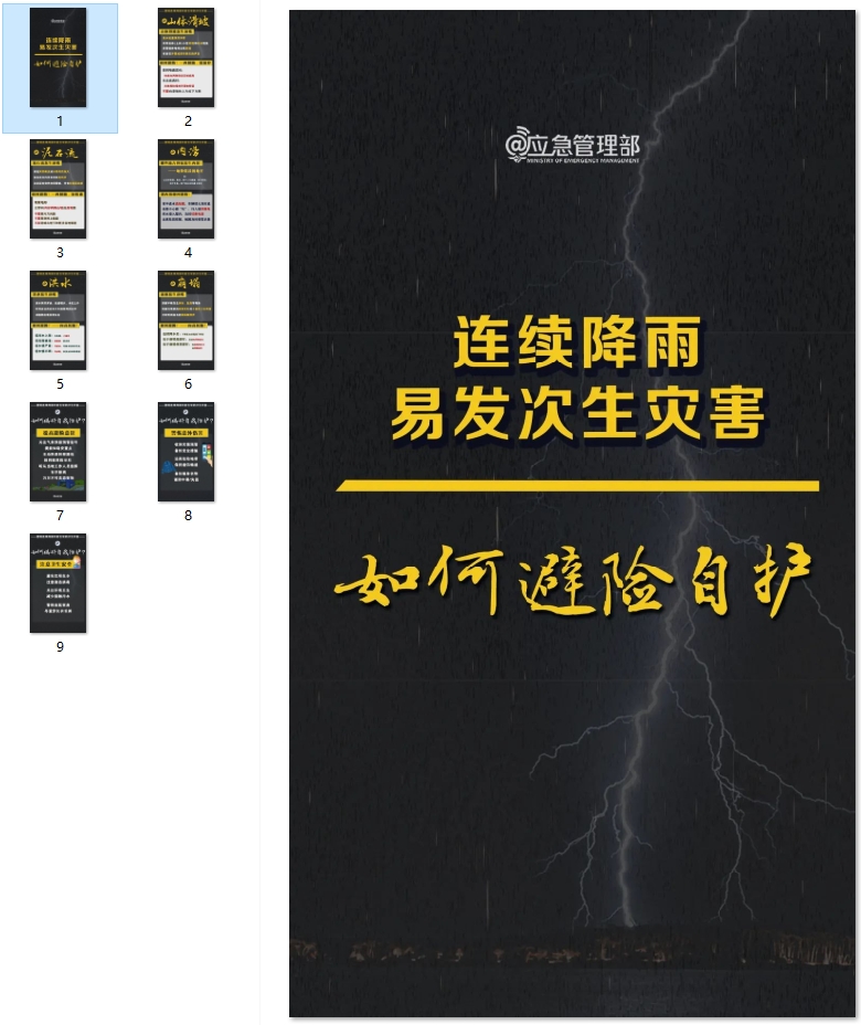 连续降雨易发次生灾害丨如何避险自护