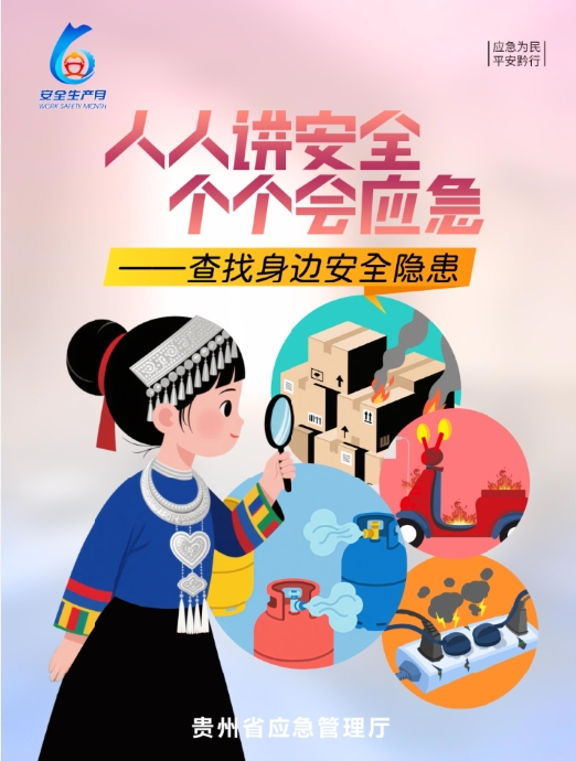 2025年贵州省“安全生产月”活动宣传海报