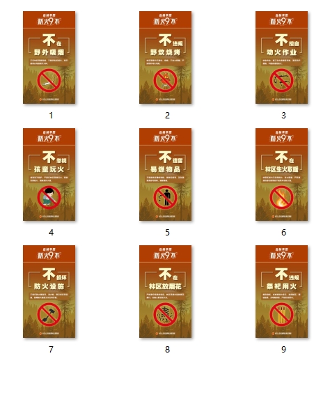 森林草原防火9“不”