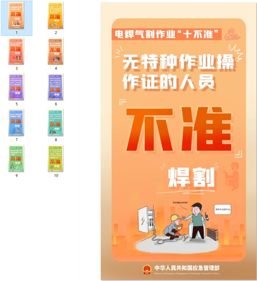 电焊气割作业“十不准”