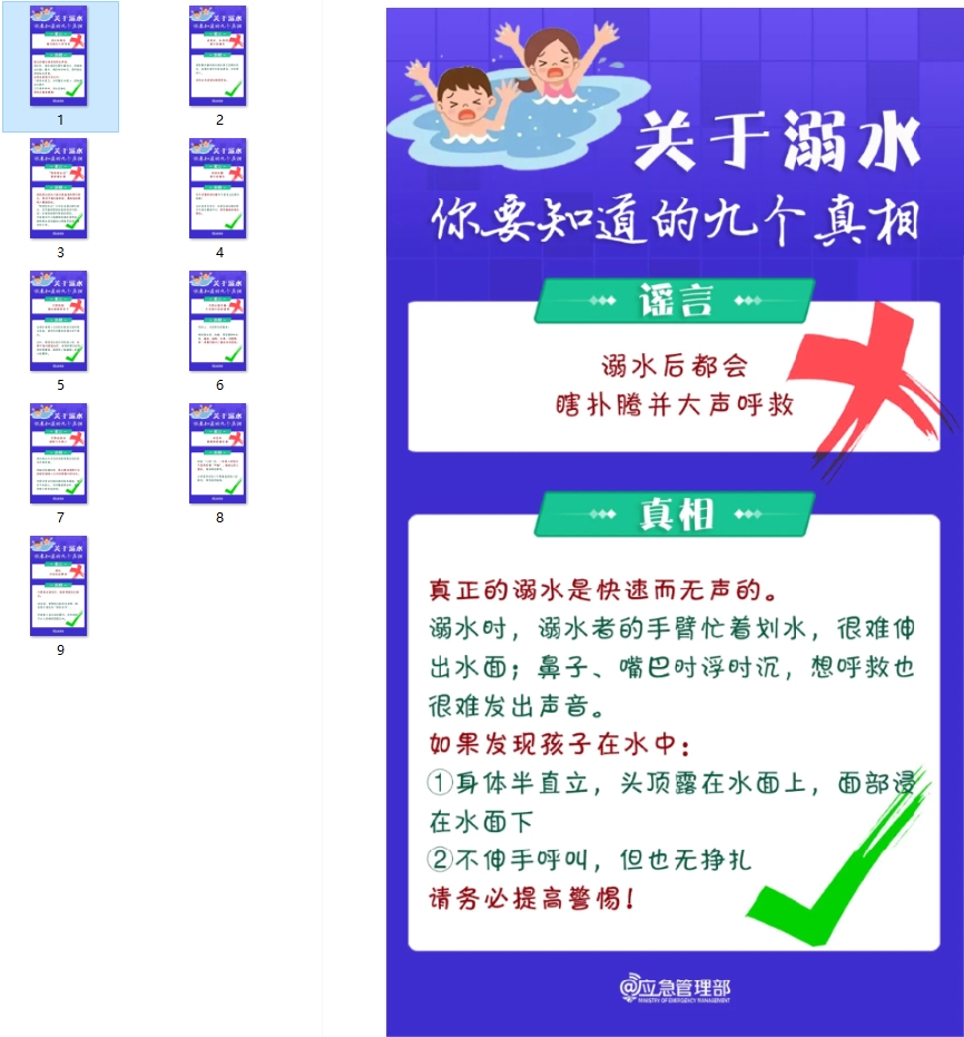 关于溺水的九个真相你要知道！