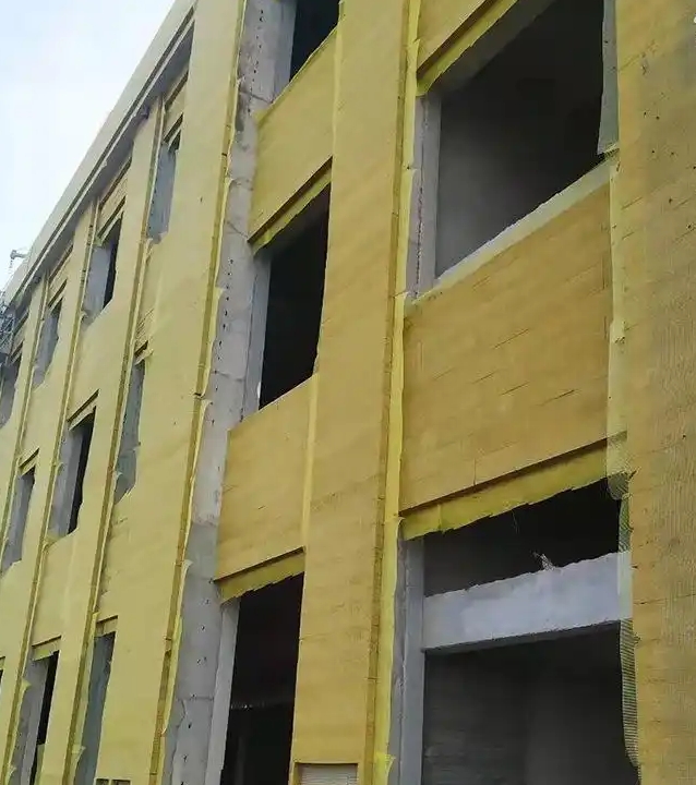 定向岩棉板外墙外保温建筑结构