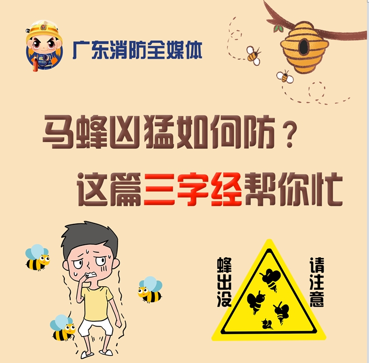马蜂凶猛如何防？这篇三字经帮你忙！