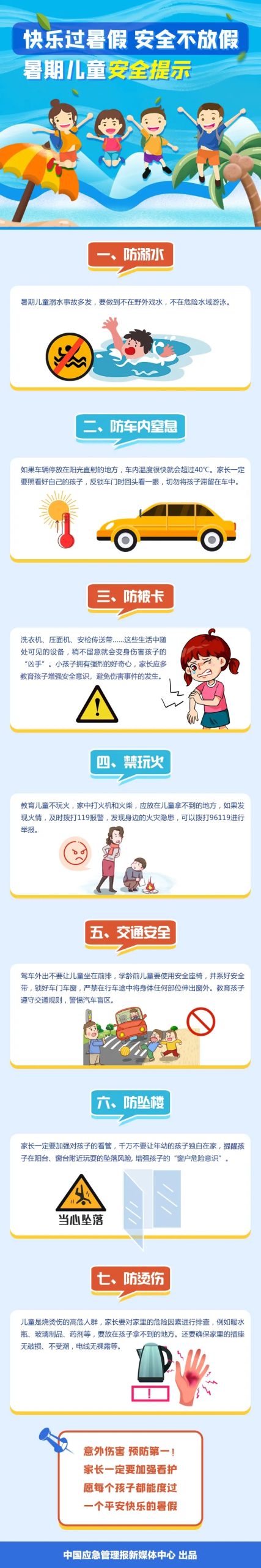 图说：快乐过暑假，这份安全指南请收好！
