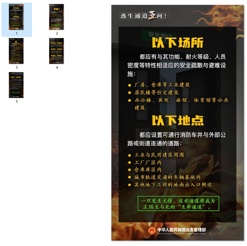 消防通道 逃生通道