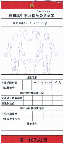 GBZ/T255-2014 核和辐射事故伤员分类方法和标识