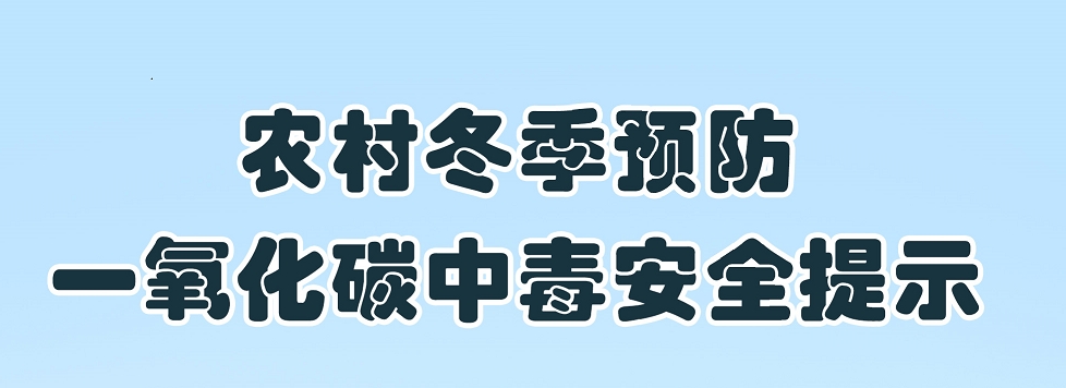 【应急科普文化宣传小分队】安全取暖，温暖过冬——农村冬季预防一氧化碳中毒安全提示