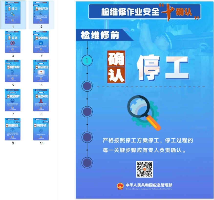 检维修作业安全“十确认”