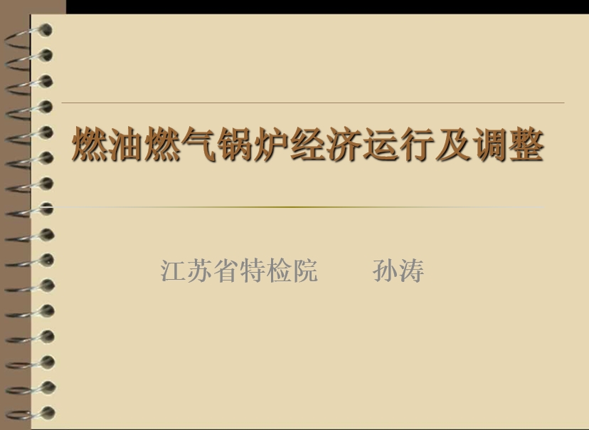 燃油燃气锅炉经济运行及调整
