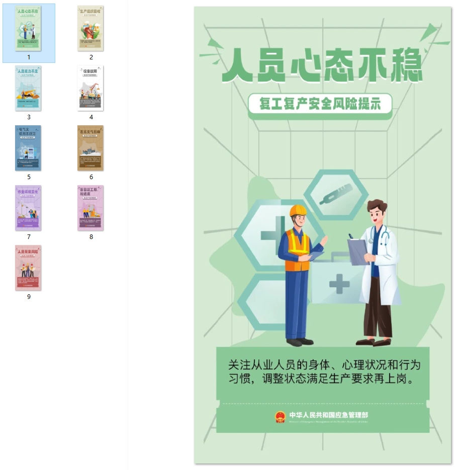 复工复产安全风险提示