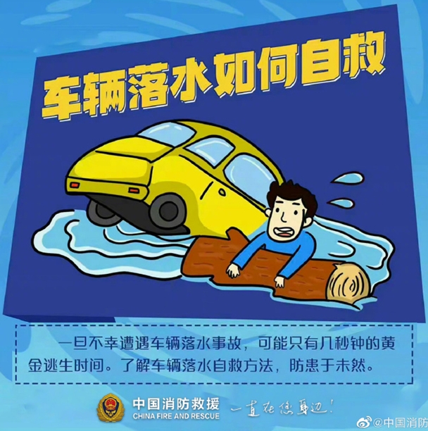 车辆落水如何自救