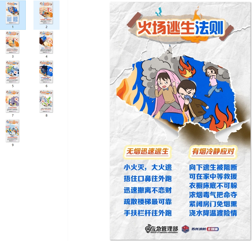 火场逃生法则