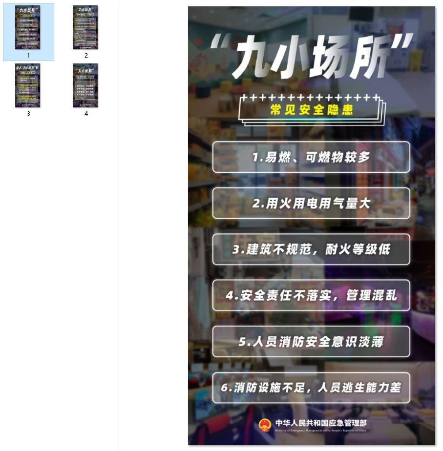 九小场所常见安全隐患