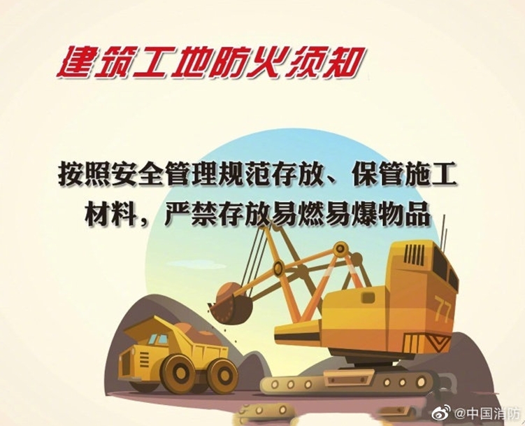 建筑工地防火须知