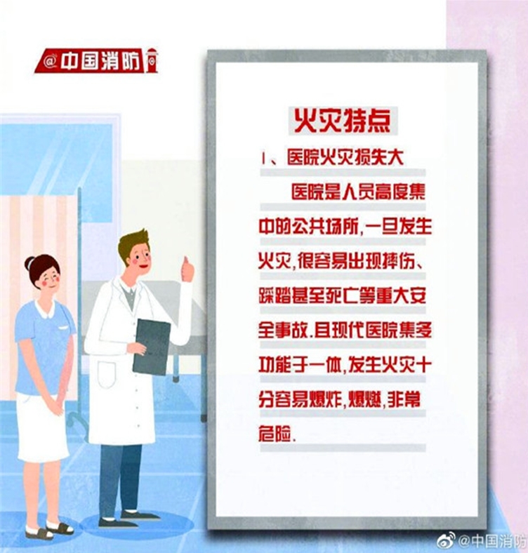 医院火灾注意事项
